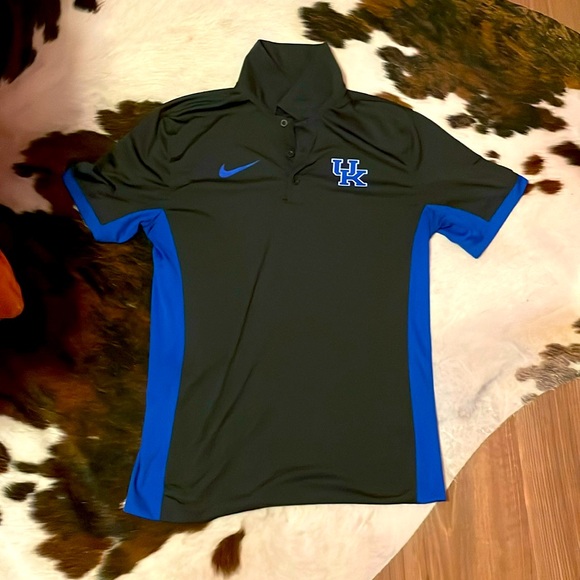 Men’s Size M Medium University of Kentucky DRI-FIT Short Sleeve Grey Polo Shirt - Picture 1 of 7